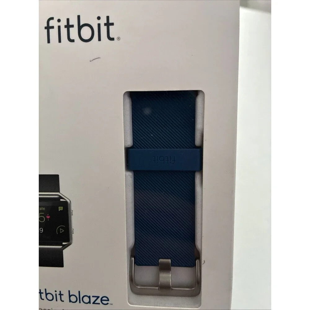 NEW Fitbit Blaze Fitness Sports Watch Band Replacement Classic Accessory Blue L